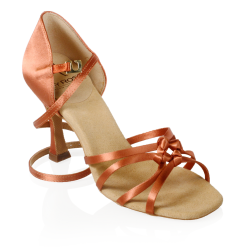 Ray Rose 821-XHB (Hook Buckle - Pyramid Sole) Colorado Dark Tan Satin 