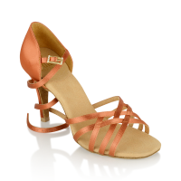 Ray Rose H860-X Kalahari Xtra Dark Tan Satin Ladies Dance Shoes